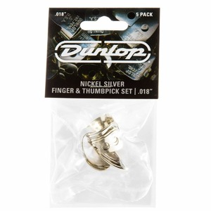 Медиатор DUNLOP 33P018 Nickel Silver Fingerpick 5Pack