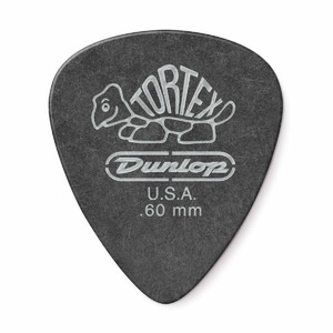 Медиатор DUNLOP 488P060 Tortex Pitch Black Standard 12Pack