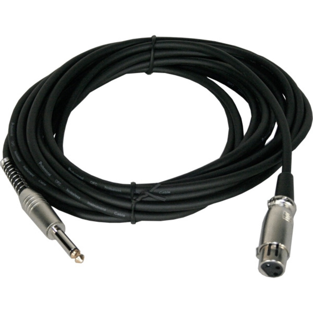 Кабель аудио 1xJack - 1xXLR Invotone ACM1006BK 6.0m